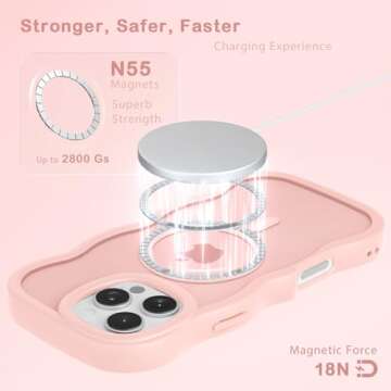 Stylish Amzfield Magnetic iPhone 16 Pro Case - Cute Design