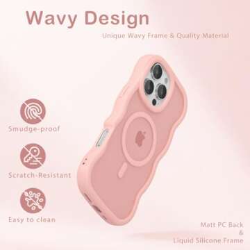 Stylish Amzfield Magnetic iPhone 16 Pro Case - Cute Design