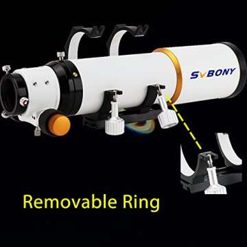 SVBONY SV503 Portable Telescope Tube, 70ED F6 Extra Low Dispersion Optical Tube, Micro-Reduction Rap Focuser, for Astrophotography and Visul Astronomy