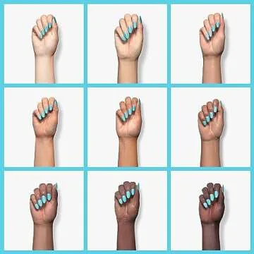 VENALISA 15ml Blue Gel Nail Polish, Light Blue Gel Polish Pastel Blue Color Soak Off UV LED Nail Gel Polish Nail Art Starter Manicure Salon DIY at Home, 0.53 OZ