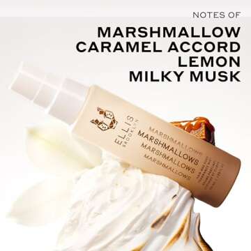 Ellis Brooklyn MARSHMALLOWS Hair And Body Mist - Gourmand Perfume with Marshmallow, Caramel Accord, & Milky Musks, Vegan Perfume Made In The USA