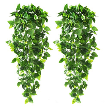 CEWOR Fake Hanging Ivy Plants for Indoor Outdoor Decor