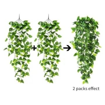 CEWOR Fake Hanging Ivy Plants for Indoor Outdoor Decor