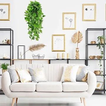 CEWOR Fake Hanging Ivy Plants for Indoor Outdoor Decor