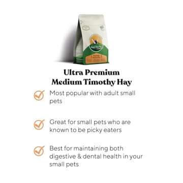 Ultra Premium Medium Timothy Hay for Small Pets - 5 lb Box