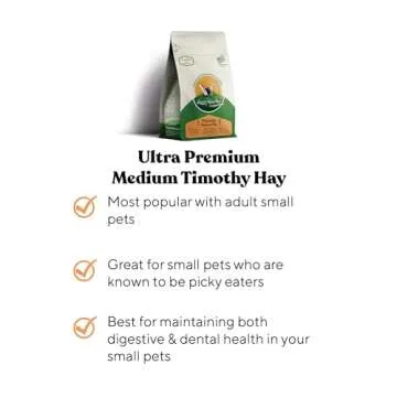 Ultra Premium Medium Timothy Hay for Small Pets - 5 lb Box