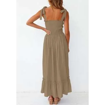 Stylish ZESICA Summer Boho Maxi Dress for Women