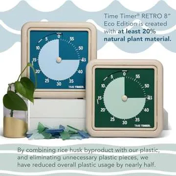 Time Timer Retro Eco-Friendly Visual Timer 60 Minute
