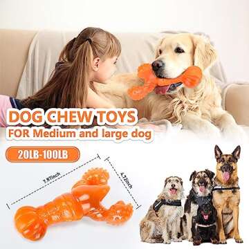 Durable Indestructible Chew Toy for Large Dogs - M&MKPET