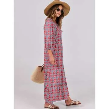 Stunning ANRABESS Boho Maxi Dress for Summer 2025