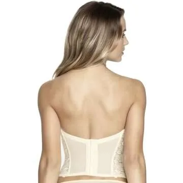 Dominique Women's Hannah Strapless Push Up Longline Bra (32A-38C) #7759 - Ivory - 32C