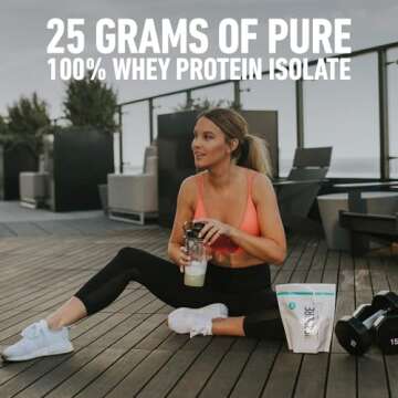Isopure Low Carb 100% Pure Whey Isolate Protein Powder, Lactose Free, Gluten Free, With Vitamins, Tahitian Vanilla, 25g Protein Per Serving, 1 Lb, 14 Servings