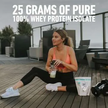 Isopure Low Carb 100% Pure Whey Isolate Protein Powder, Lactose Free, Gluten Free, With Vitamins, Tahitian Vanilla, 25g Protein Per Serving, 1 Lb, 14 Servings