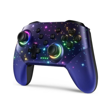 LED Star Wireless Switch Controller - Multi-Platform Pro Gamepad