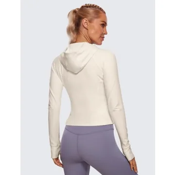 CRZ YOGA Women's Butterluxe Full Zip Hoodie Jacket