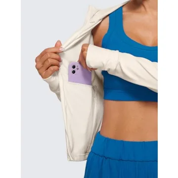 CRZ YOGA Women's Butterluxe Full Zip Hoodie Jacket