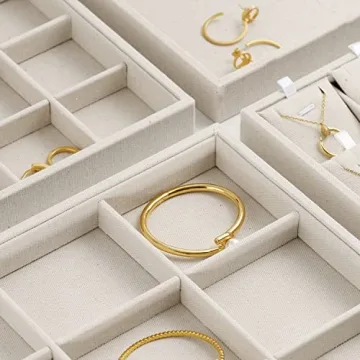 Oirlv Stackable Jewelry Trays for Perfect Organization