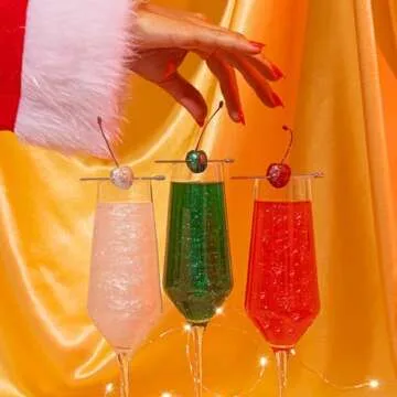 Fancy Sprinkles Madame Claus Ruby Red, Diamond White, Emerald Green Edible Glitter Set, 100% Edible Glitter for Sparkling Food & Drinks, No Taste or Texture (3 jars, 4g each)