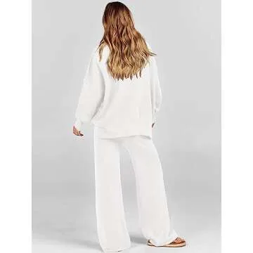 ANRABESS Women 2 Piece Sweatsuit Trendy Cozy Outfit