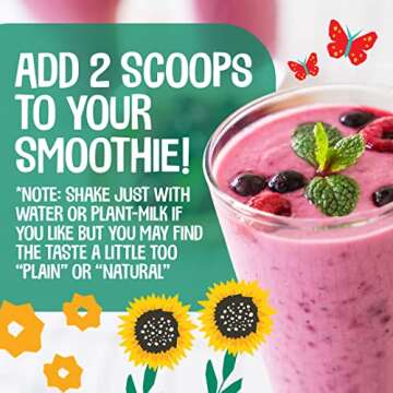 EarthChimp Organic Vegan Protein Powder - with Probiotics - Non GMO, Dairy Free, Non Whey, Plant Bas...