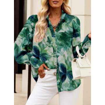 EVALESS Plus Size Tops for Women Business Casual Fall Country Concert Outfits Boho Clothes Fashion F...