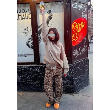Leopard Print Pajama Pants for Trendy Women