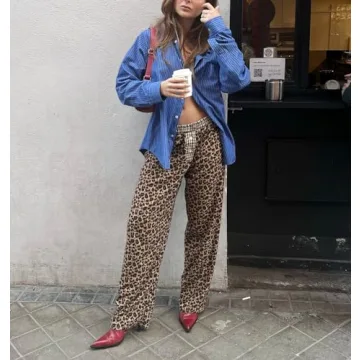 Leopard Print Pajama Pants for Trendy Women
