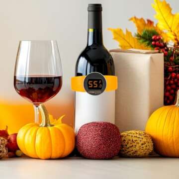 Cork Genius Wine Bottle Digital Thermometer - Instant Read, Accurate, Gift Idea