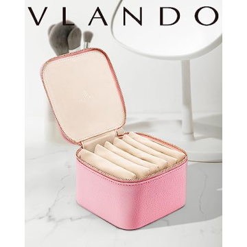 Vlando Travel Jewelry Box for Women Stylish Storage Solution