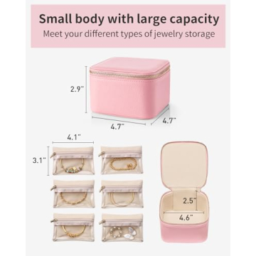 Vlando Travel Jewelry Box for Women Stylish Storage Solution