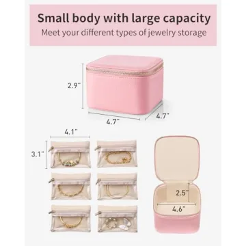 Vlando Travel Jewelry Box for Women Stylish Storage Solution