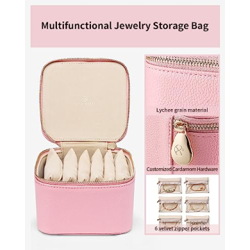 Vlando Travel Jewelry Box for Women Stylish Storage Solution