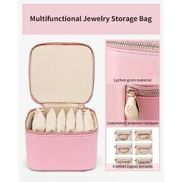 Vlando Travel Jewelry Box for Women Stylish Storage Solution