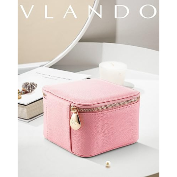 Vlando Travel Jewelry Box for Women Stylish Storage Solution