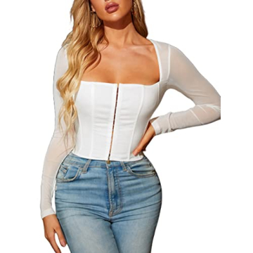 Stylish Remidoo Bustier Crop Top for Night Out