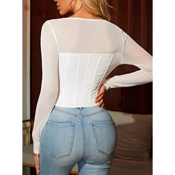 Stylish Remidoo Bustier Crop Top for Night Out