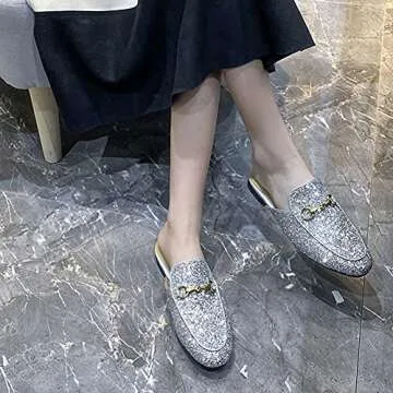 Chic Arqa Mules for Women - Comfortable Slip-On Flats