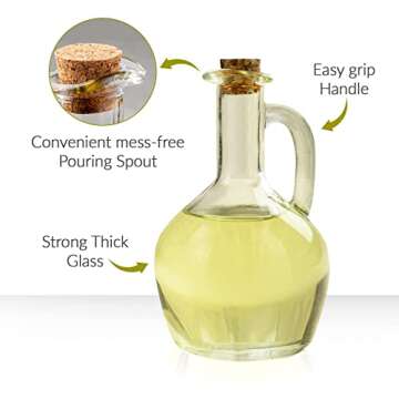 Marbelous Oil Dispenser Set of 2 Stylish 12Oz Bottles