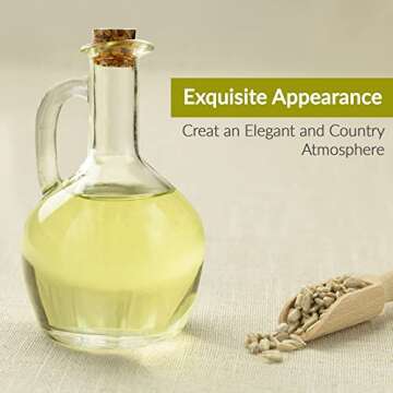 Marbelous Oil Dispenser Set of 2 Stylish 12Oz Bottles