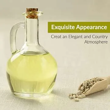 Marbelous Oil Dispenser Set of 2 Stylish 12Oz Bottles