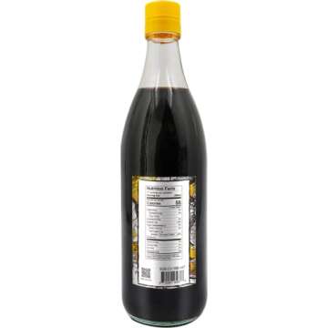Soeos Chinkiang Vinegar, 18.6 fl oz (550ml), Chinese Black , Traditional , Organic , Zhenjiang Xiangcu, Black Rice Vinegar | Condiment for Cooking Noodles, Braised Meat, Cold Appetizers