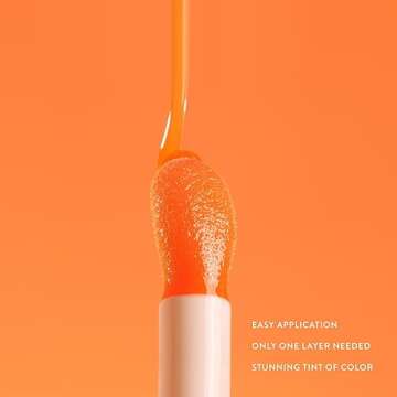 Poppi Cosmetics Dreamy Gleamy Tinted Lip Oil, Moisturizing, Shiny, Cruelty-Free, Vegan, Hydrating, Non-Sticky Tinted Lip Gloss, 5ml (Read My Mind)