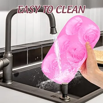 MOTZU Silicone Rose Molds for Baking and Cocktails