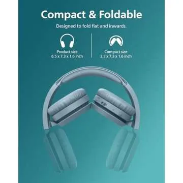 PHILIPS H4205 Wireless Headphone,On-Ear Bluetooth Headphone with BASS Boost,Quality Sound,32mm Drivers,29-Hour Battery Life,Fast Charging,Lightweight,Adjustable Cushioned Headband,Soft Ear Cups,Blue