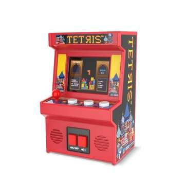Arcade Classics Tetris - Retro Mini Arcade Game, Full Color Screen, Classic Handheld Electronic Game Console, 90s Toy, Great Gift for Kids 8+