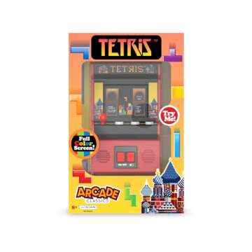 Arcade Classics Tetris - Retro Mini Arcade Game, Full Color Screen, Classic Handheld Electronic Game Console, 90s Toy, Great Gift for Kids 8+