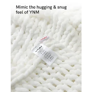 YnM Chunky Throw Blanket for Cozy Living Spaces
