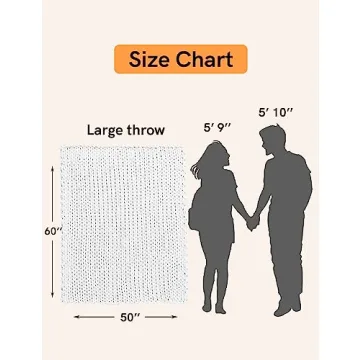 YnM Chunky Throw Blanket for Cozy Living Spaces