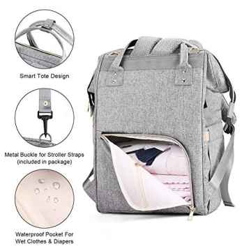 Mokaloo Large Diaper Bag Backpack, Stylish Baby Bag