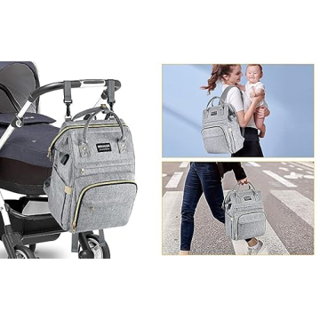 Mokaloo Large Diaper Bag Backpack, Stylish Baby Bag